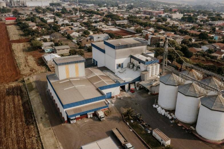 Prédios do Moinho Consolata e silos vistos do alto